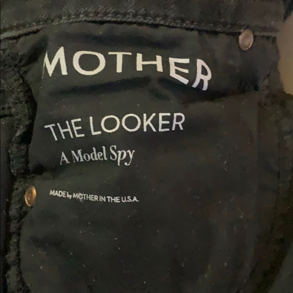 Mother Denim black skinnies